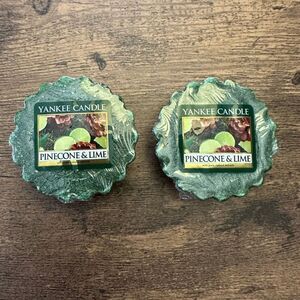 NWT Yankee Candle Wax Melts Pinecone & Lime Set of 2